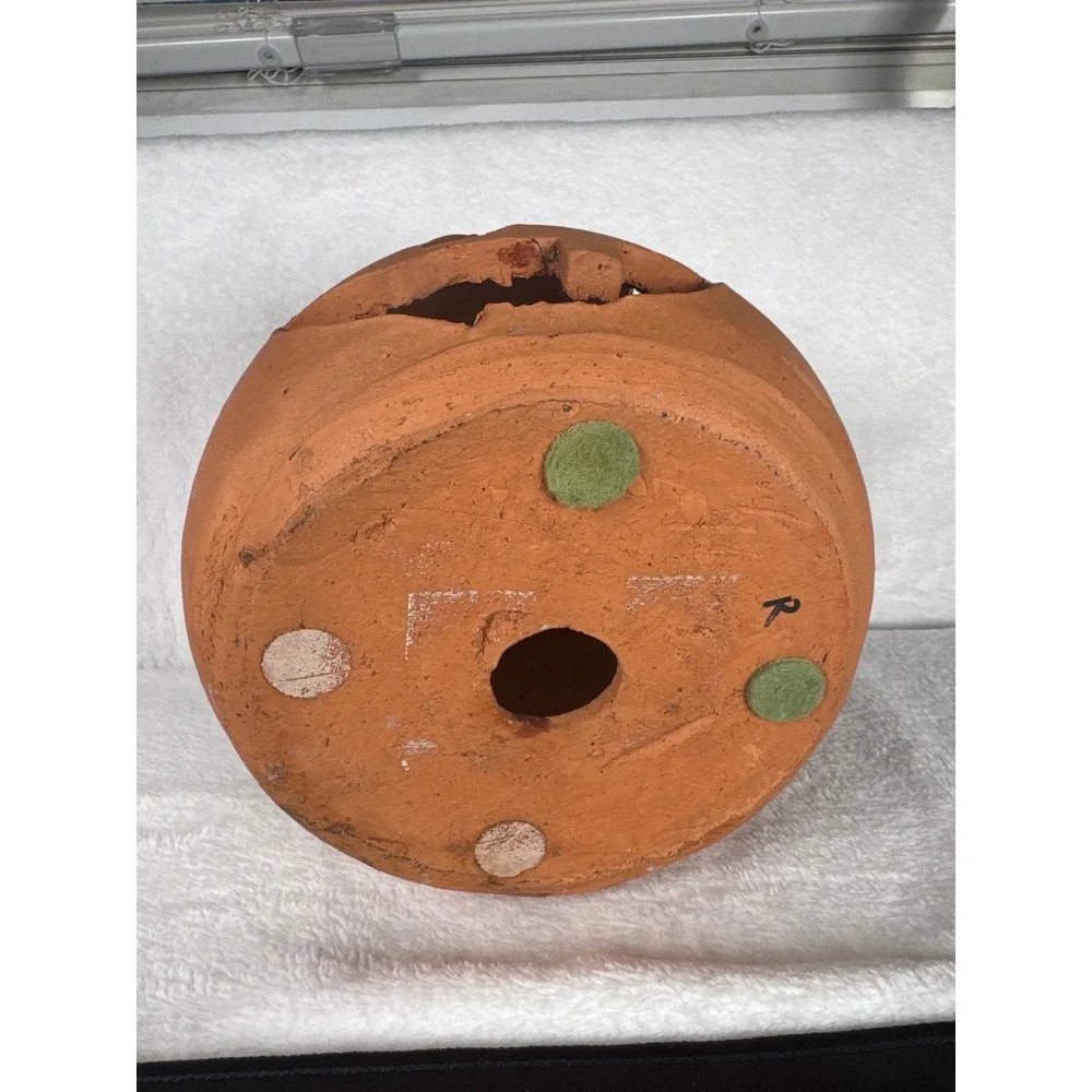 Unbranded Hand Made Jack-O-Lantern Pumpkin Luminary Unisex OS Terracotta Rustic